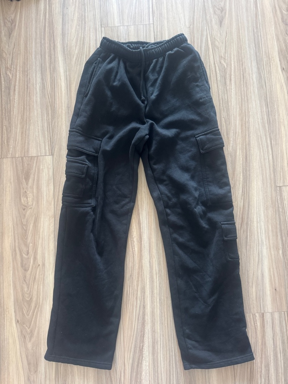 Garage Black Cargo Track Pants